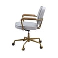 thumbnail image 3 of Benjara Office Chair with Faux Leather Upholstery, Vintage White and Brown, 3 of 5