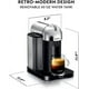thumbnail image 3 of Cafetera y Espresso Nespresso Vertuo Breville Chrome, 3 of 5