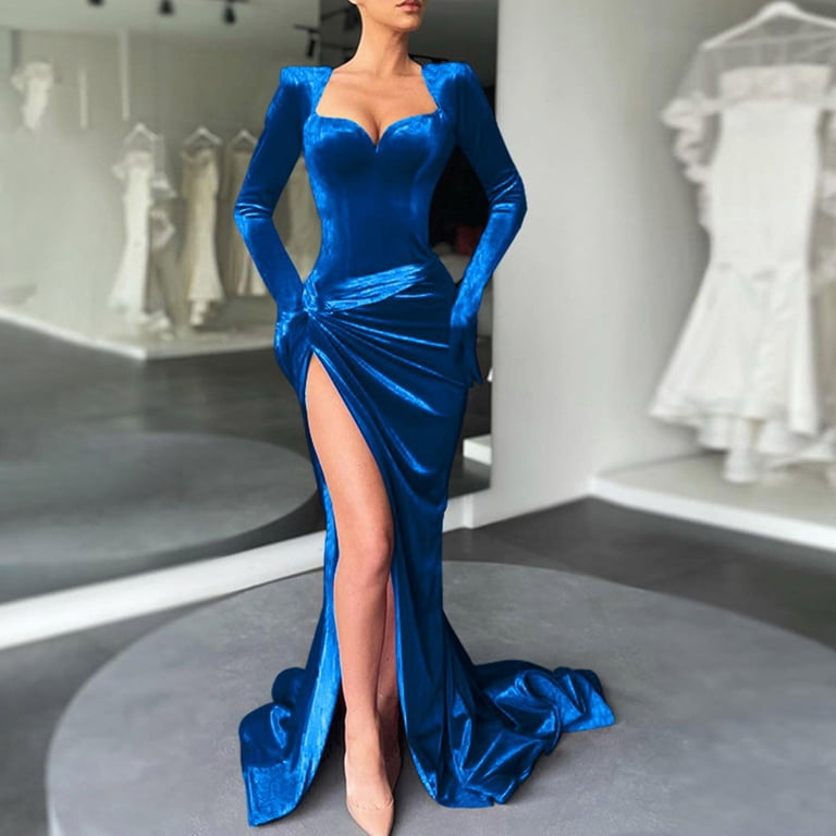 homecoming dresses with gloves Strapless Long Sequin Prom Dress with Gloves Turquoise / 10 main image 0