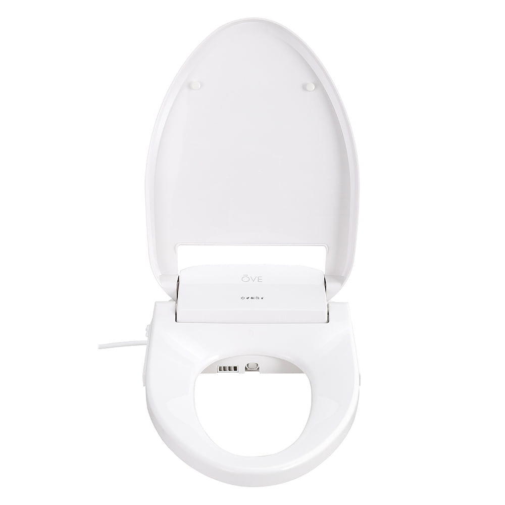 Ove Decors Calero Electric Bidet Elongated Toilet Seat, White
