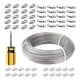 thumbnail image 5 of Cable de acero, cuerda de cortina resistente, cuerda para marco de fotos, kits, versátil para jardín, 100m, 5 of 9