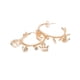 thumbnail image 4 of Aretes Arracadas Ametrinaa Corazón Luna y Corona Chapa de oro 18k, 4 of 5