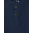 thumbnail image 2 of The Children's Place Boy Long Sleeve Thermal Henley Shirt, Sizes XS-XXL, 2 of 2
