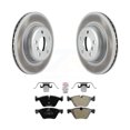 thumbnail image 1 of Transit Auto Front Coated Disc Brake Rotors and Semi-Metallic Pads Kit for Car BMW 528i xDrive Without Performance Brakes with 330mm Diameter Rotor KGA-100208, 1 of 11