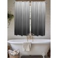 thumbnail image 4 of Grey Ombre Bathroom Window Curtain, Contemporary Gradient Abstract Art Light Filtering Coffee Kitchen Curtains, Bedroom Living Room Curtains 2 Panel 84"x63", 4 of 6