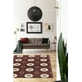 thumbnail image 2 of Linon Prisma Karma Machine Made Polypropylene 5'3"x7'6" Rug in Red, 2 of 3