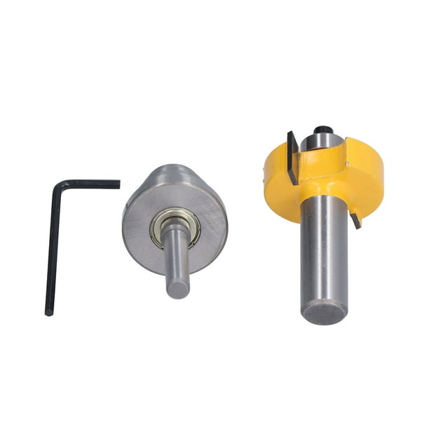 Bearing Slot Cutter Bit 1 2in Router Bit 6 Slot Milling Cutter Bit Top Bearing Router Bit Solid Performance