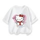 thumbnail image 5 of 2024 Ropa infantil Verano Camiseta con estampado de Hello Kitty Camiseta de moda infantil Camiseta de manga corta Top de cuello redondo para niñas, 5 of 5
