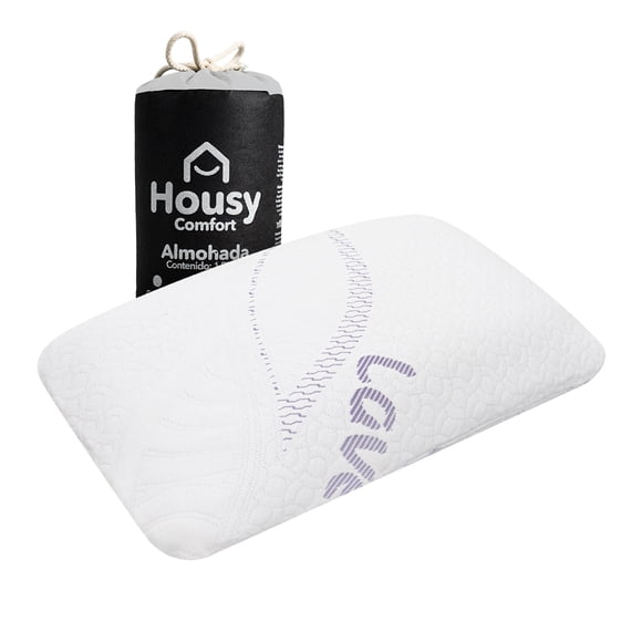 Almohada Housy Comfort Memory con Memoria y Tela de Lavanda