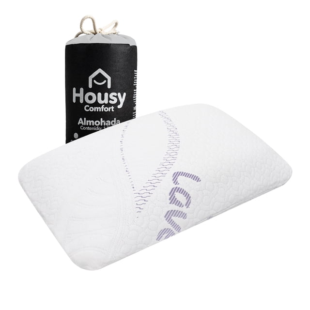 Almohada Housy Comfort Memory con Memoria y Tela de Lavanda