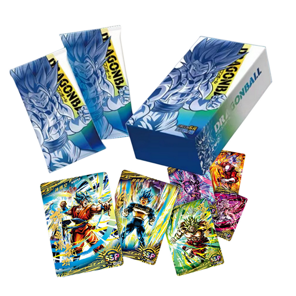 Dragon Ball Collection Card Shiny Son Goku Saiyan Vegeta Trading Proxy Flash Cards Gam Anime Battle Carte for Children Gift Toy