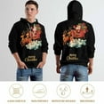 thumbnail image 5 of Adult Christmas Santa Claus Graphic Hoodie, 3D All Over Print Holiday Pullover Sweatshirt with Hood & Pocket, Funny Ugly Christmas Sweater Style, 5 of 7