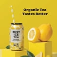 thumbnail image 3 of Iced Tea Just Ice Tea con sabor a limón orgánico, paquete de 12 unidades, 355 ml, 3 of 9