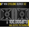 CONCORD THE BLOCK BURNER MAX Double Propane Outdoor Burner. 200,000