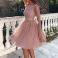 thumbnail image 3 of Joernso Evening Party Women See-through Sequins 3/4 Sleeve Backless Dress Gown, 3 of 8
