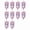 Purple, variant on Pack of 10 Charming Resin Cats for Necklace Bracelet Keychain Embellishments