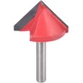 thumbnail image 1 of CNC Tungsten Steel Slotting Cutter 90 Degree 6mm Shank 32mm Diameter For 3D Panel Making Red YH, 1 of 5