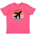 thumbnail image 3 of Inktastic Airplane Pilot Vintage Sunset Youth T-Shirt, 3 of 5