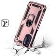 thumbnail image 3 of For Moto G Stylus 5g 2022 Ring Magnetic Kickstand Hybrid Case Cover - Rose Gold, 3 of 3