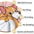 thumbnail image 4 of Corgi Blanket Gift - 30x40 Inches Cute Blankets for Girls & Boys - Pink Soft Fuzzy Throw for Couch, Office, 4 of 6