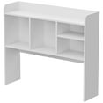 thumbnail image 4 of ZENSTYLE Freestanding Desk Organizer Tabletop Bookshelf with 4 Shelves Wood Frame White, 4 of 9