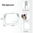 thumbnail image 5 of Toiletry Bag Hanging Travel Makeup Organizer with TSA Approved Transparent Cosmetic Bag Makeup Bag for Full Sized Toiletries, Medium-Black, 5 of 7