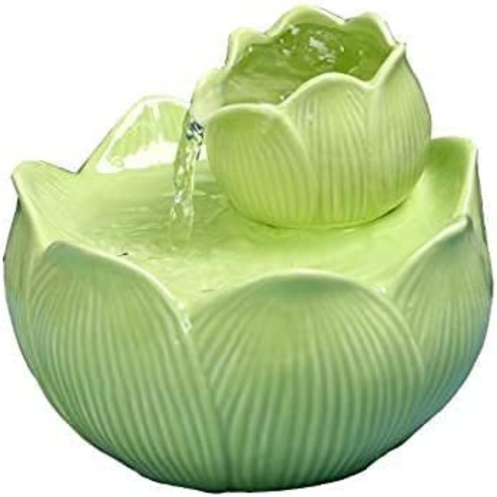 Dosaele Pet Water Fountain, Ceramic Pet Drinking Fountain Dispenser with Filter Ultra Quiet