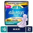 thumbnail image 3 of (2 pack) Always Maxi Overnight Pads with Wings, Size 6, 21, 3 of 15