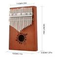 thumbnail image 3 of 17 Key Kalimba Thumb Piano | Beginner-Friendly Portable Finger Piano Instrument for Practice, Travel, Home Learning | Includes Study Guide & Easy-to-Play Design, 3 of 3