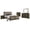 Dark Cocoa - 5-Piece, variant on Wilkes 5-piece Twin Bedroom Set Dark Cocoa