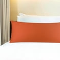 thumbnail image 2 of PiccoCasa Body Pillowcase 300 Thread Count Egyptian Cotton Pillowcase Standard Orange, 2 of 8