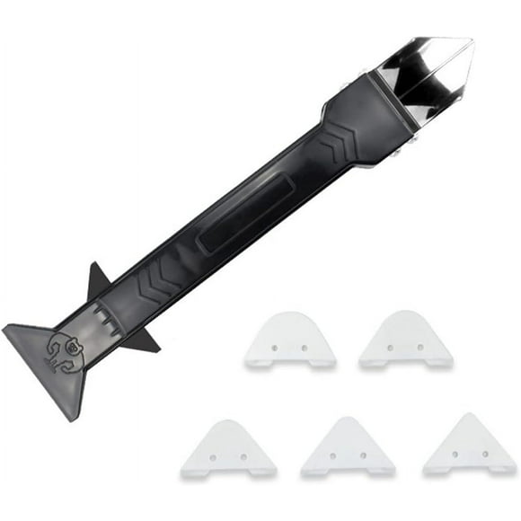 Silicone seal 5 in 1 scraper, silicone seal remover, silicone seal tool, Silicone seal smoother kit, grout scraper with corner scraper, Seal Caulking Tools