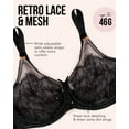 thumbnail image 4 of Smart & Sexy Women's Plus Size Retro Lace & Mesh Unlined Underwire Bra, 4 of 5