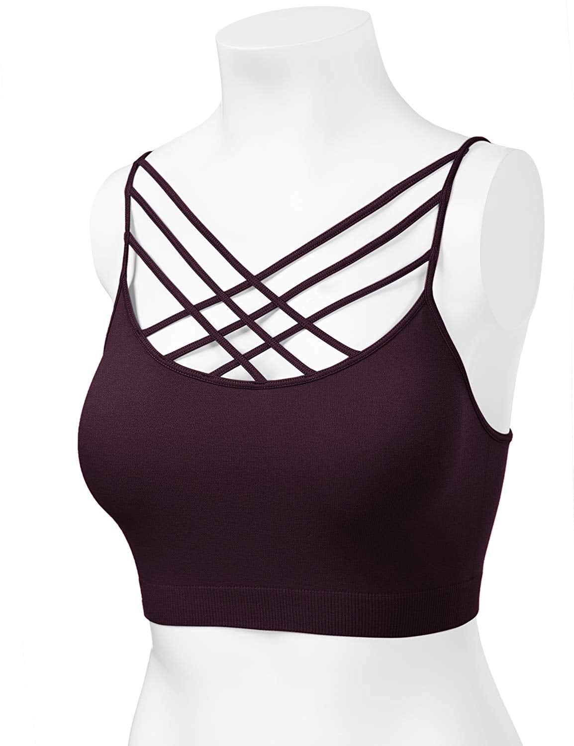 Women's Novelty Bras Seamless Triple Criss-Cross Front