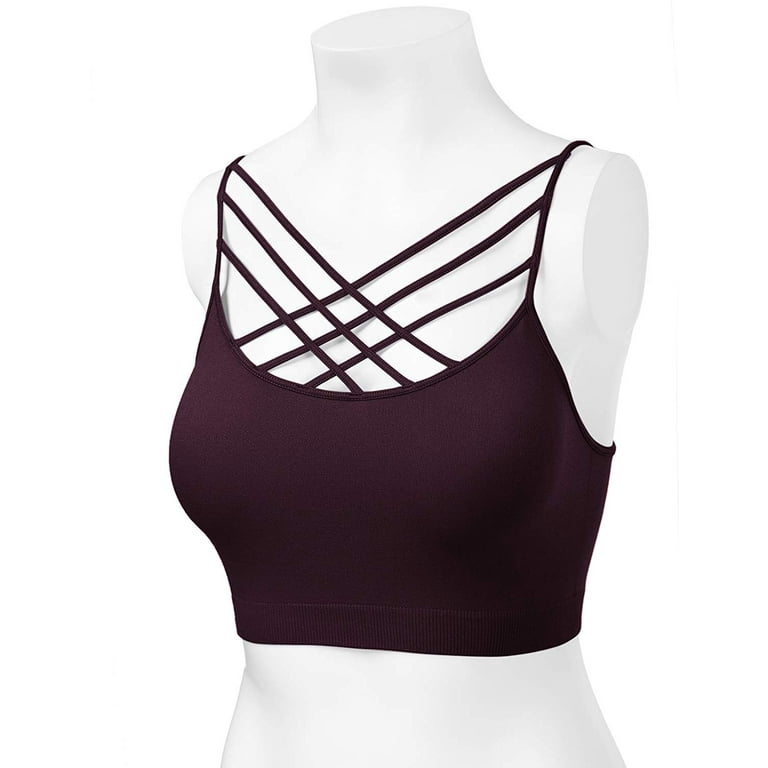 Women's Novelty Bras Seamless Triple Criss-Cross Front