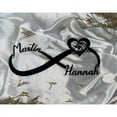 thumbnail image 5 of Handmadetneonsign Personalized Infinity Heart Rings Metal Wall LED Light, Couple Name Metal Sign, 5 of 5