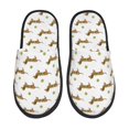 thumbnail image 1 of Balery Dachshund Going To Play Tennis Pantuflas de Casa de Felpa Silenciosas con Diseño Estampado, Zapatillas Cómodas Antideslizantes de Algodón para Interior-Medium, 1 of 8