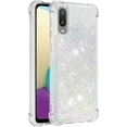 thumbnail image 3 of case for Samsung Galaxy A02 Case for Girls Women, Fashion Shiny Creativity Quicksand Flowing Liquid Floating Soft TPU Cover Glitter Cute Bling Clear Protective Case for Samsung Galaxy M02 RLS White, 3 of 14