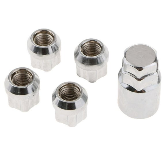 Wheel Locks - Lug Nuts with Unique Key Tire Replacement Program (Set of 4   Key) Cone Seat (M12x1.5)