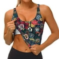 thumbnail image 3 of Balery Adventure Camping Badge Sujetadores deportivos con espalda cruzada para mujer, acolchados, sin costuras, de alto impacto, ideales para yoga, gimnasio, entrenamiento y fitness.-X-Large, 3 of 8