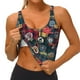 thumbnail image 3 of Balery Adventure Camping Badge Sujetadores deportivos con espalda cruzada para mujer, acolchados, sin costuras, de alto impacto, ideales para yoga, gimnasio, entrenamiento y fitness.-X-Large, 3 of 8