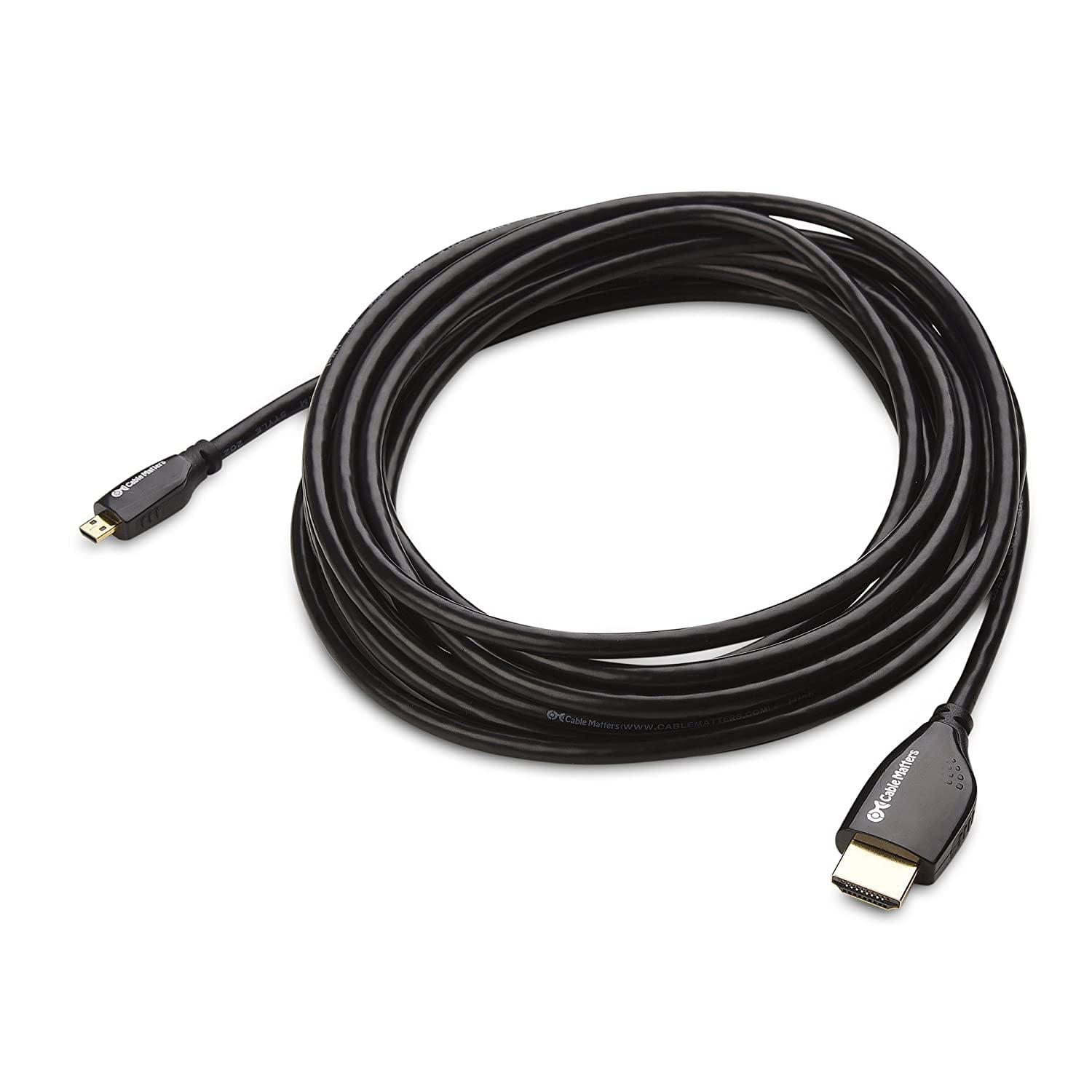 15cm Flat Micro HDMI to HDMI 2.0 Cable 4K 60Hz Short HDR CEC HDMI to Type