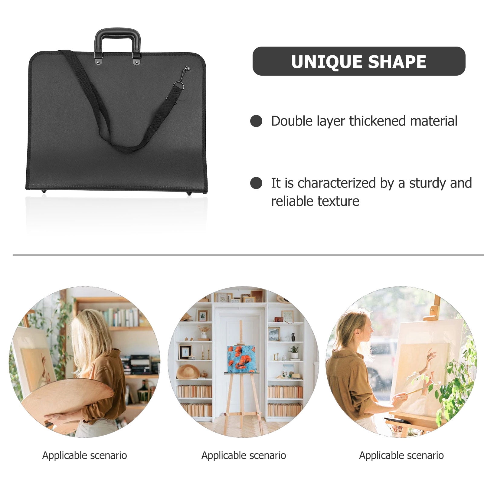 WHAMVOX  Carrying Bag for Artist Outdoor Painting Supply Kit Portfolio