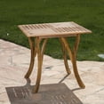 thumbnail image 4 of GDF Studio Izara Outdoor Acacia Wood Square Dining Table, Teak, 4 of 10