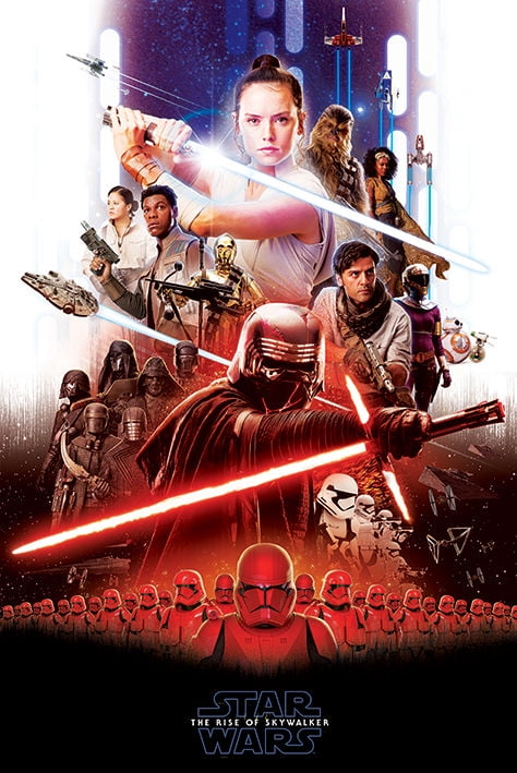 Version C Star Wars The Rise Of Skywalker Movie Poster 24x36 Inch Wall Art 