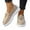 Khaki, variant on Women's Loafers with Breathable Leather Like Upper Casual Women’s Shoes For Daily Wear Soft Suede On Style Versatile Footwear For All Seasons Comfortable Flat Design For Pairing With Jeans