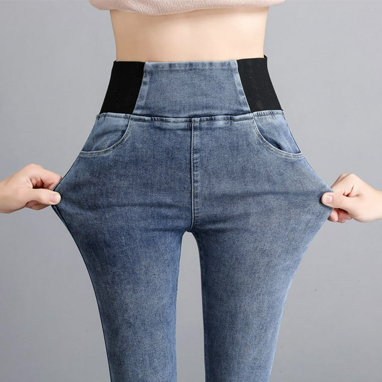 CBGELRT Vintage Jeans for Women High Waist Female Pantalones De