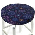 thumbnail image 3 of Susaid Stars And Gradient Colorful Snowflakes Print Elastic Bar Stool Cover Personalized Washable Stool Cover for Barbershop Home Bar Kitchen-13 inch, 3 of 7