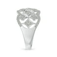 thumbnail image 4 of ANGARA Natural Inspired Diamond Garl& Anniversary Ring in 14K White Gold for Women (Size-1.3mm| Color-K| Clarity-I3) | April Birthstone, Anniversary, Jewelry Gift for Women | Natural Diamond Ring, 4 of 9
