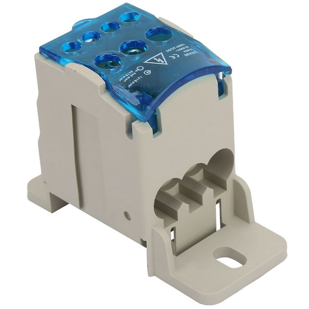 Caja de distribución de bloque de terminales de riel DIN Conector de cable eléctrico Caja de conexiones de alimentación universal